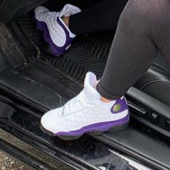 jordan shoes purple and white